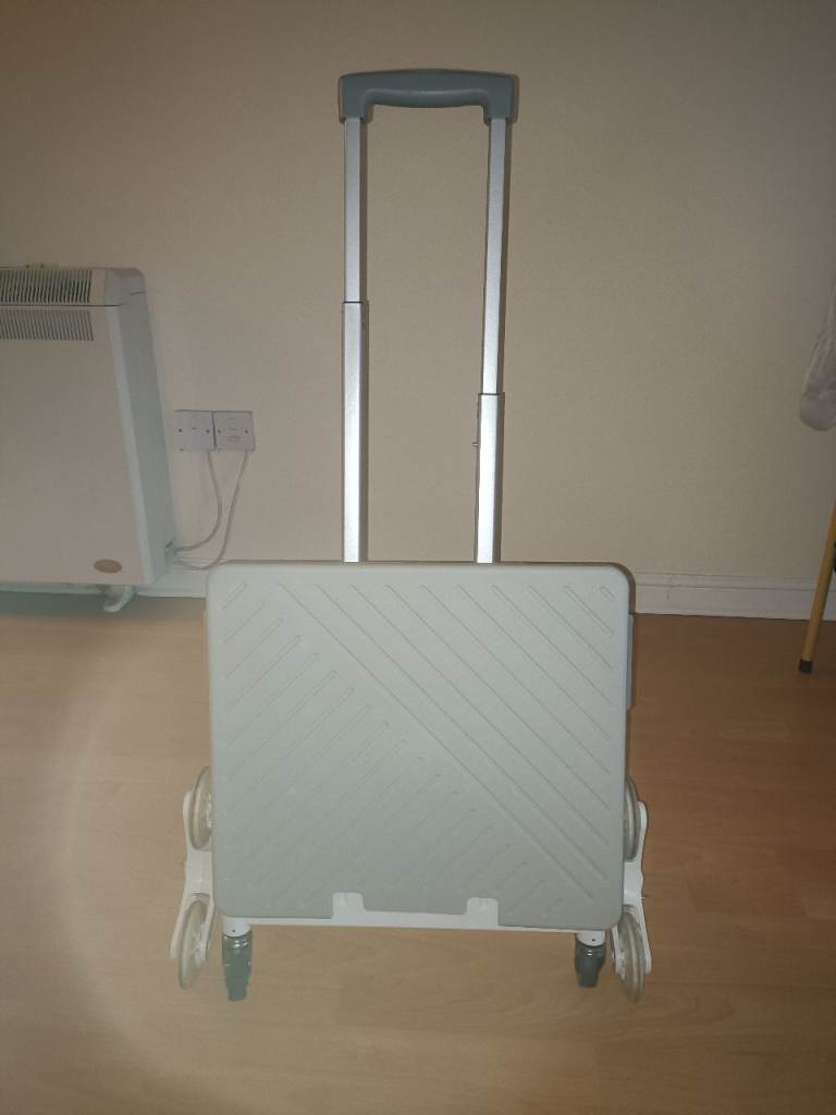 70L Foldable Cart/Trolley with Stair Climber and Top-lid