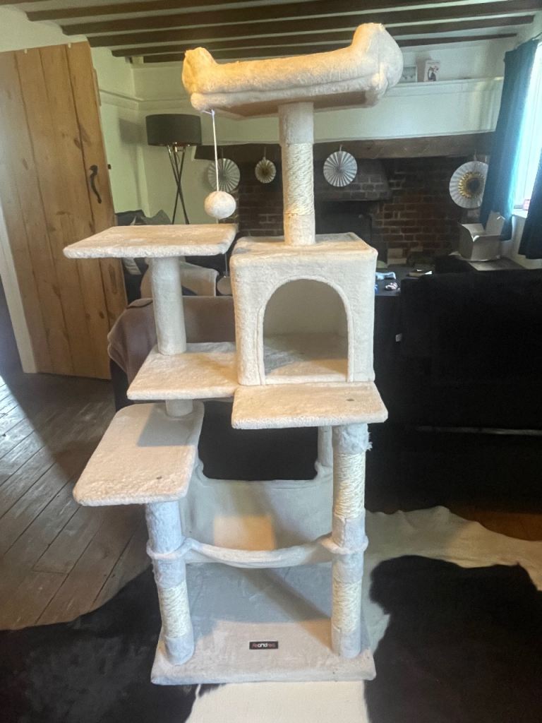 Large White Cat Tree
