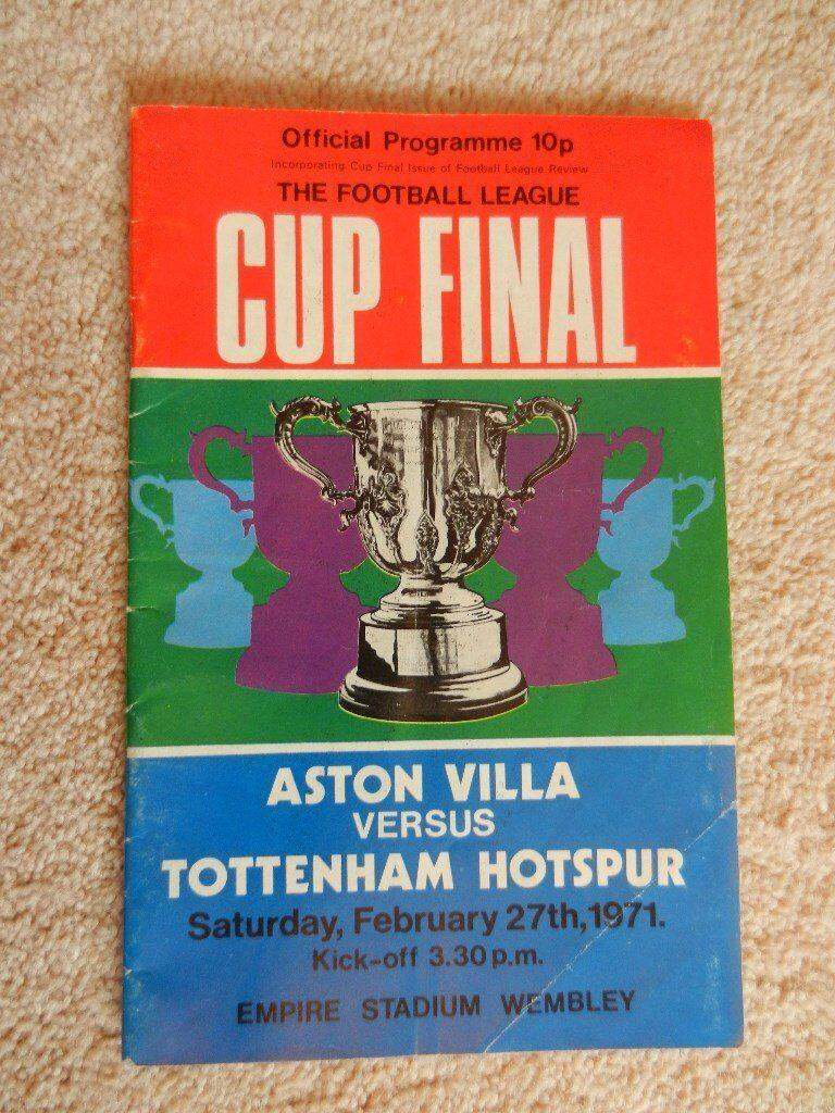 FOOTBALL PROGRAMME CUP FINAL FEB 1971