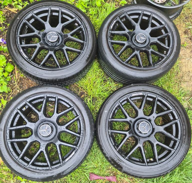 CLA/A-CLASS 18" MERCEDES AMG GT STYLE ALLOYS WITH TYRES 225/45/18 5X 112 
