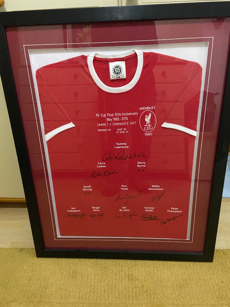 Signed 1965 FA Cup Final Shirt. 