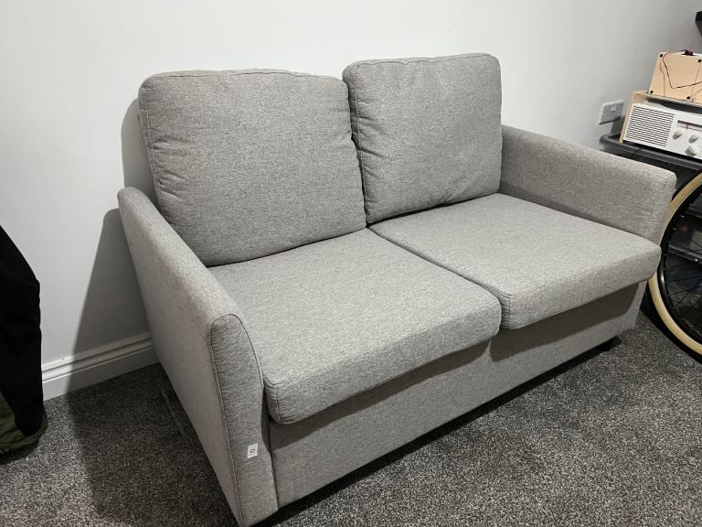 Grey 2 Seater Sofa - Sat on Less Than 5 Times
