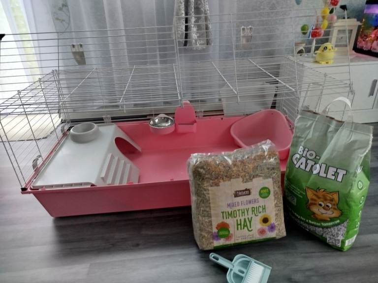 Rabbit cage and accessories 