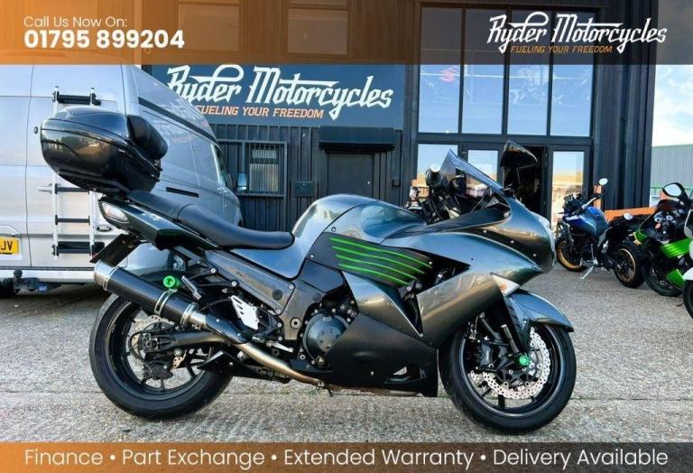 2007 07 KAWASAKI ZZR1400 WITH TWIN CARBON FIBRE EXHAUSTS -PART EXCHANGE TO CLEAR