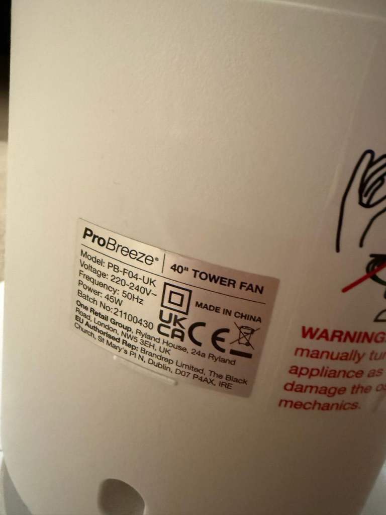 ProBreeze® 40" TOWER FAN