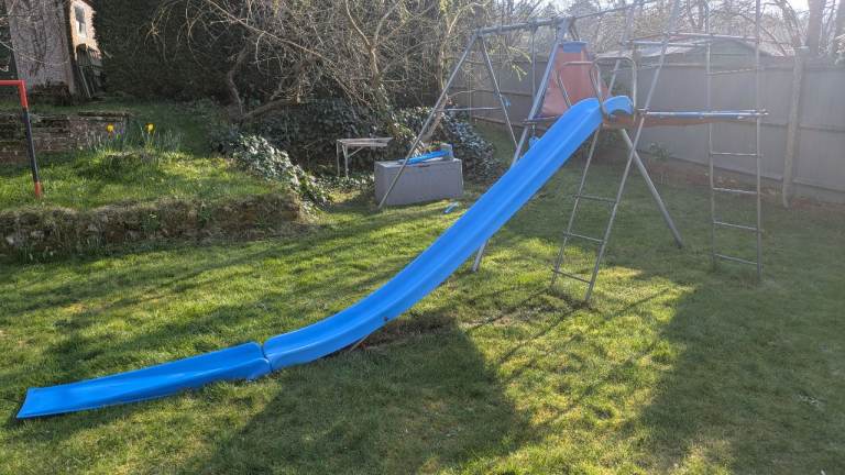 Climbing frame and slide - free to collect