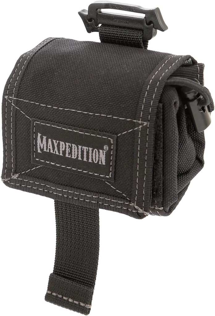 Maxpedition Rollypoly Folding Dump Pouch Bag EDC Black & Grey NEW TAGS