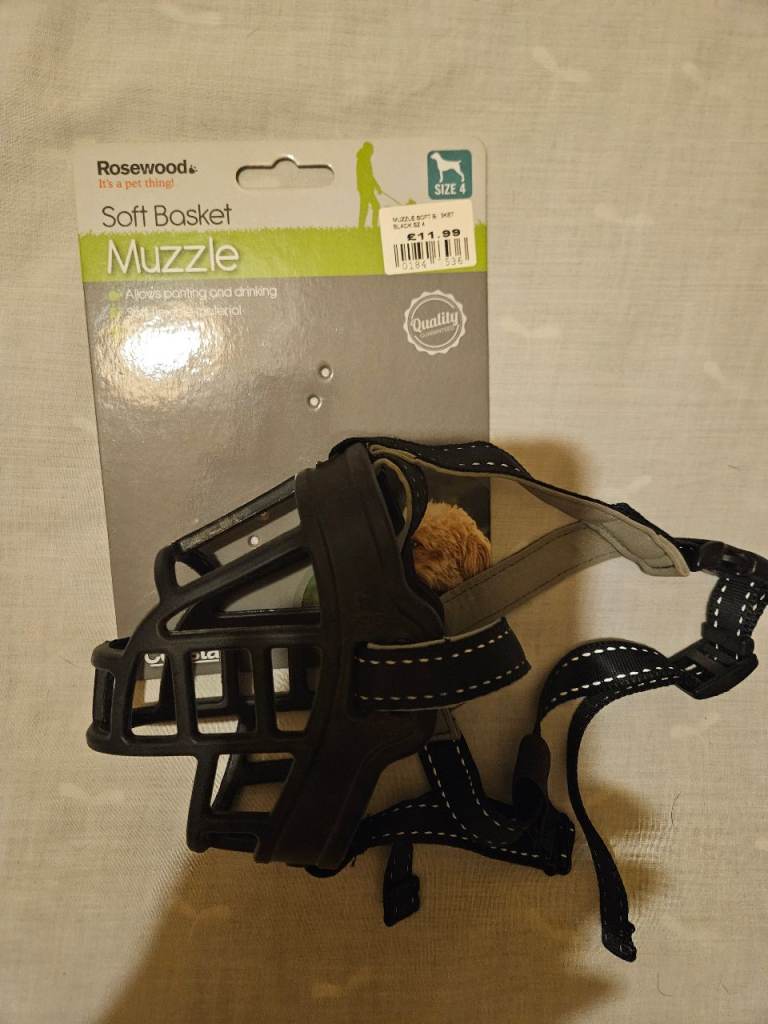 2 dog muzzles