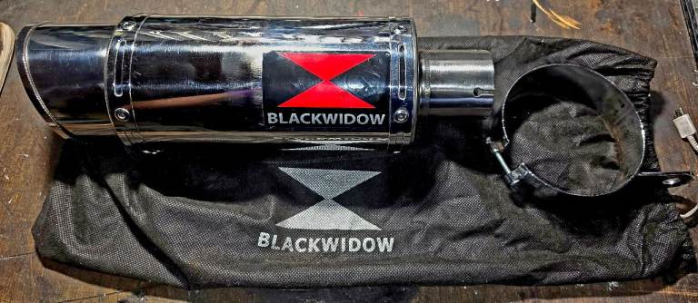 Black widow exhaust 