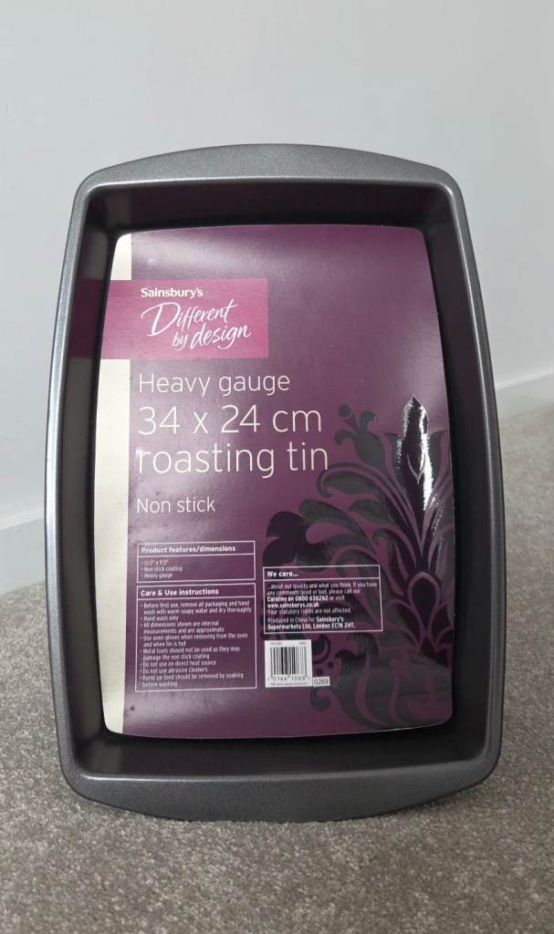 Sainsbury’s Heavy Gauge Non Stick Roasting Tin - 34 x 24cm