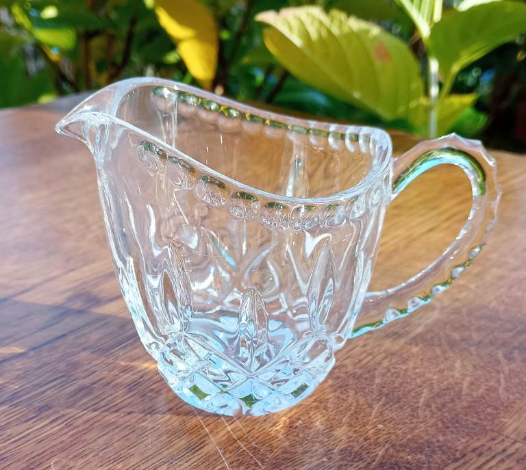 24% Genuine Lead Crystal Small Cream / Milk Jug Classics by Rayware - Yugoslavia