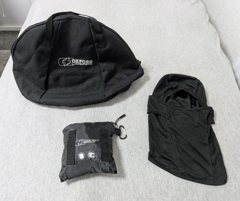 BRAND NEW Oxford Lidsack Helmet Bag & Oxford Handy Sack 15L Fold Backpack + FREE Balaclava