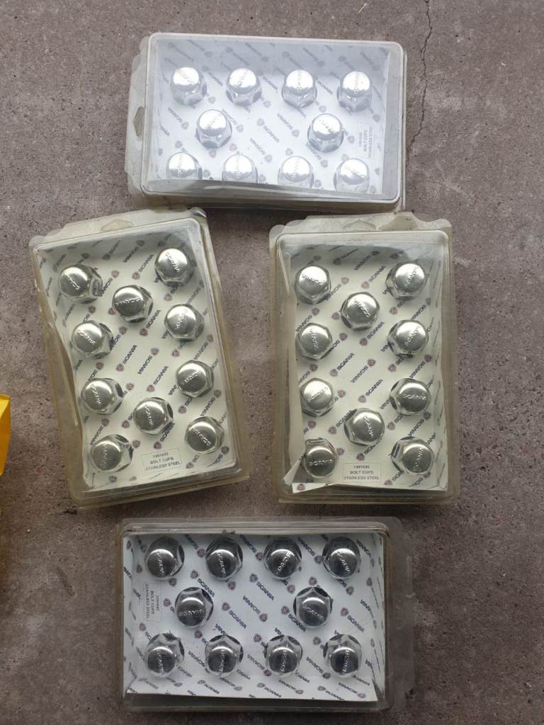 Scania wheel nut covers