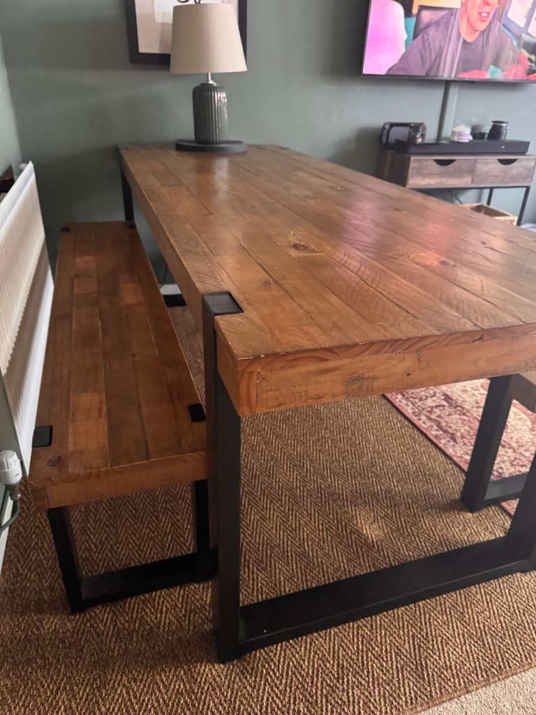 NEXT dining table with benches 