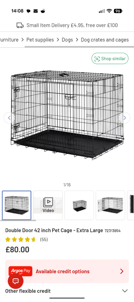 42inch XL dog crate 