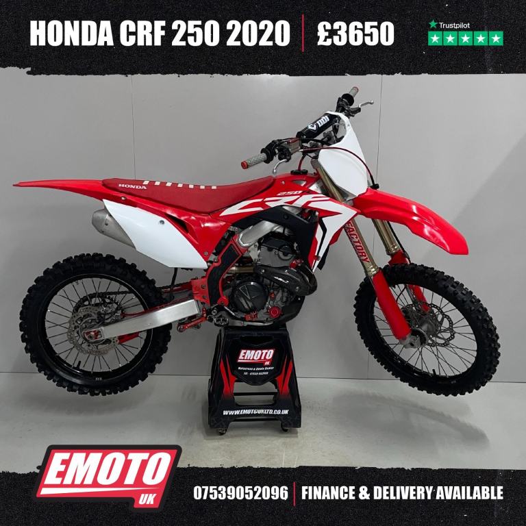 HONDA CRF 250 2020 Motocross Bike 250cc @EmotoUK - Finance Available