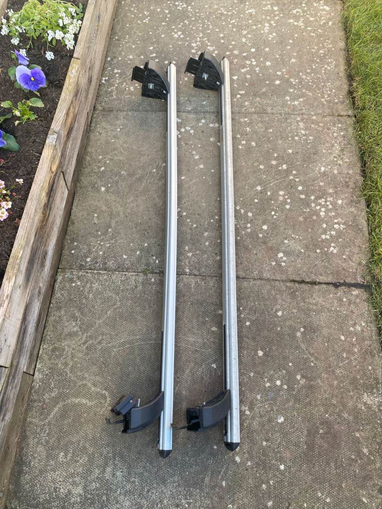 Summit SUP-957 Aluminium Car Roof Bars with Integrated Running Rails 2 Pieces