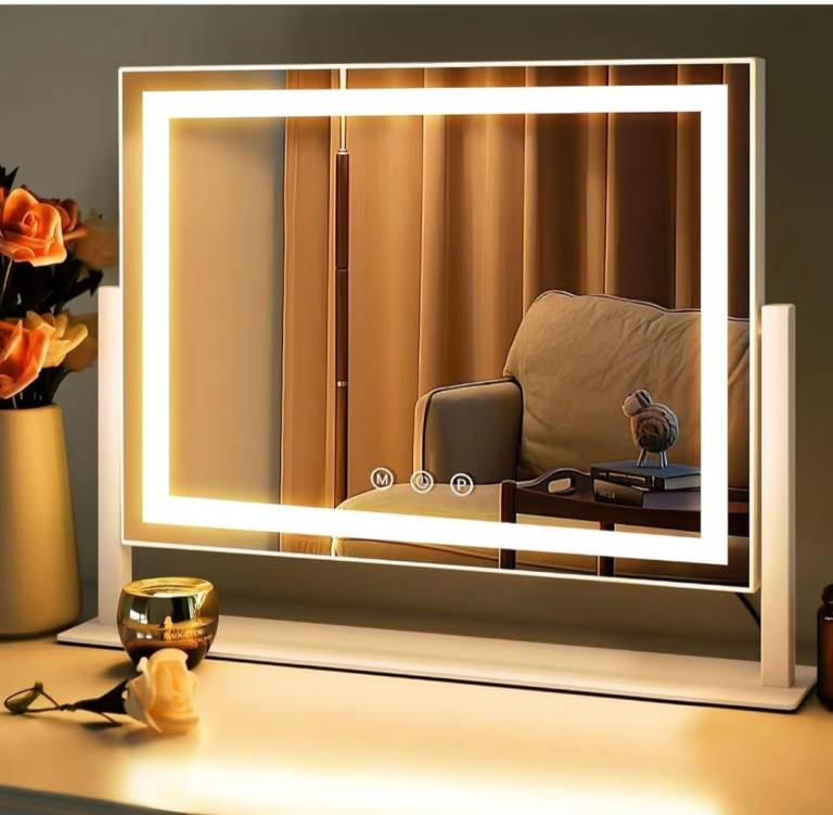 New LED Lighted Makeup Mirror with 1.5x Magnification