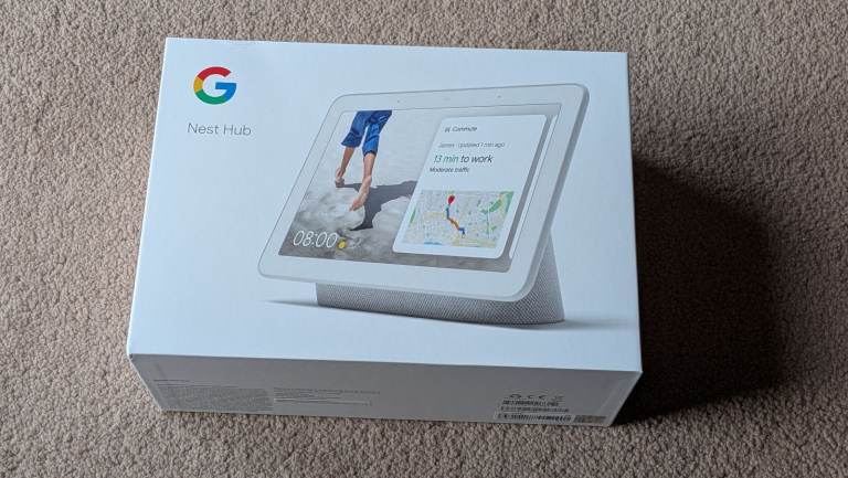 Google Nest Hub – Chalk White, As Good As New