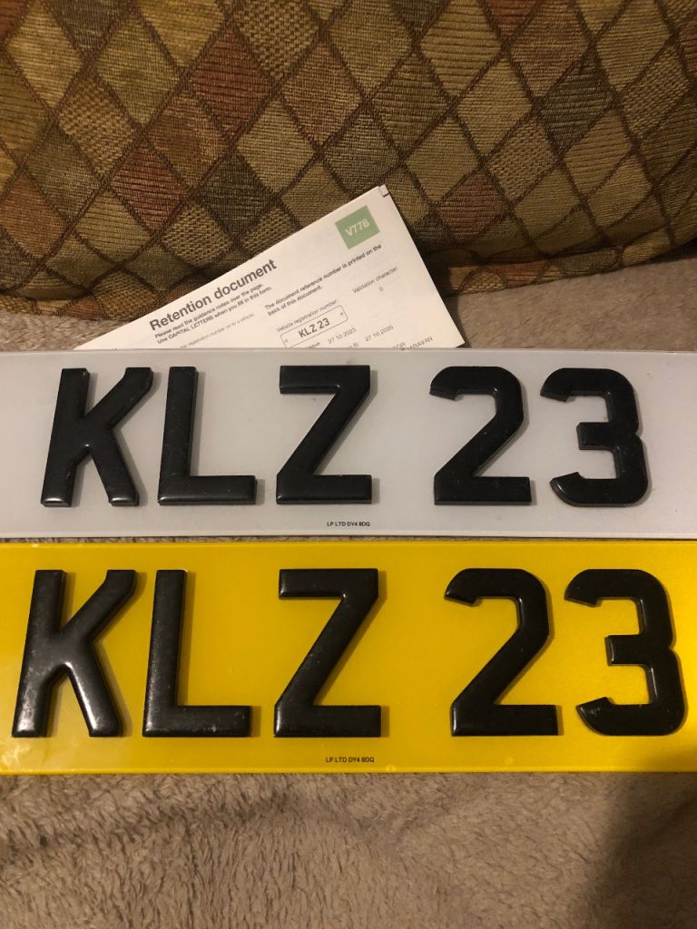 Cherished dateless number plate