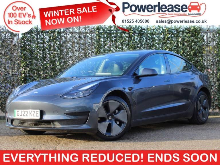 2022 Tesla Model 3 Standard Range Plus Saloon 4dr Electric Auto RWD (241 bhp) Saloon ELECTRIC Aut...