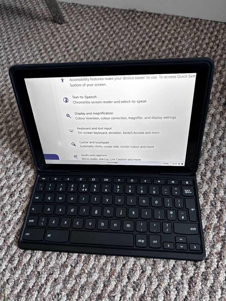 Lenovo 10e Chromebook tablet(charger included)