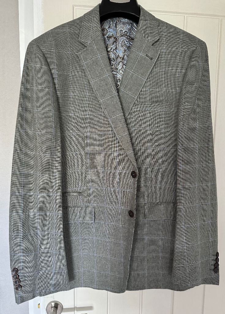 Skopes Tailored Fit Jacket 46R – Grey Check