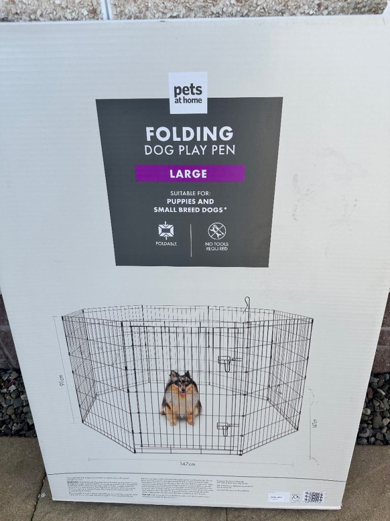 Large Folding Dog Play Pen
