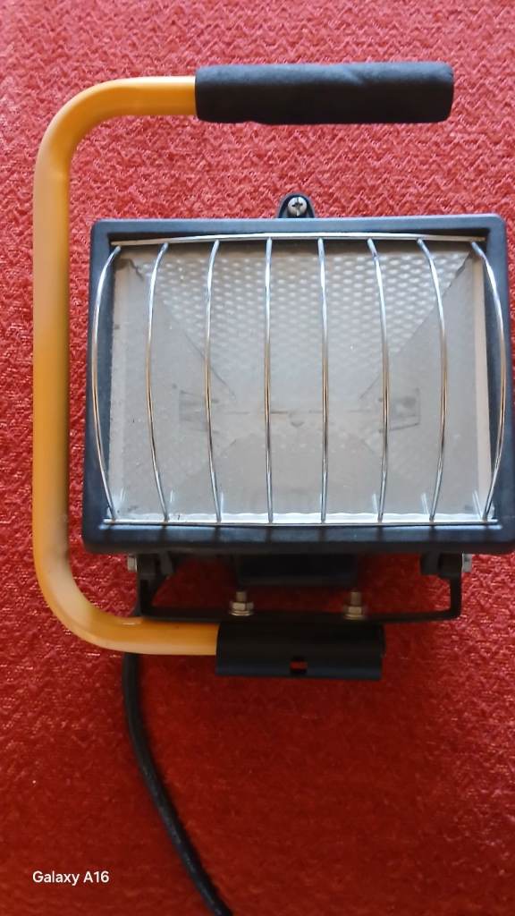 Yellow Work Light In Ex Condition