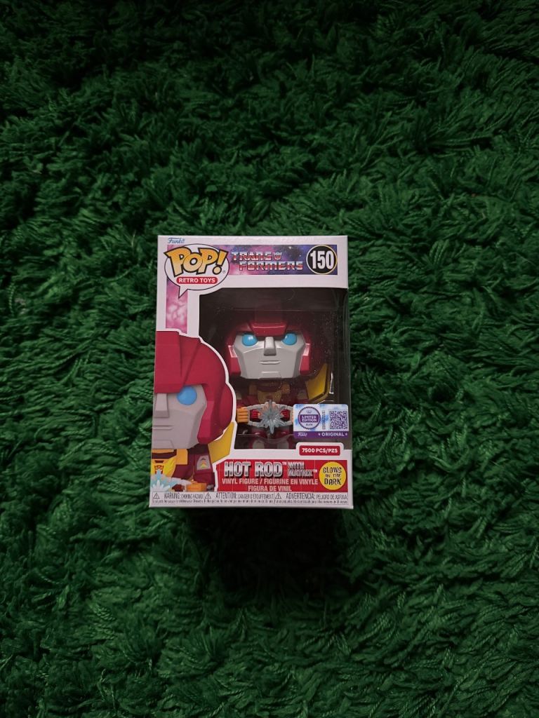 Transformers Funko Pop Hot Rod with Matrix Glow 7500 Pcs Limited PreSale 