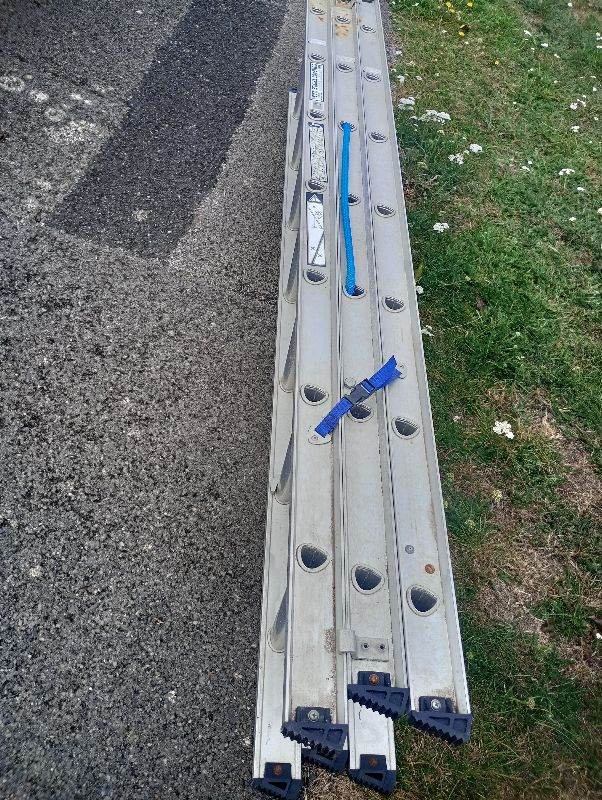 image for £80 triple section ladder 3 X 2 m -4.7 m