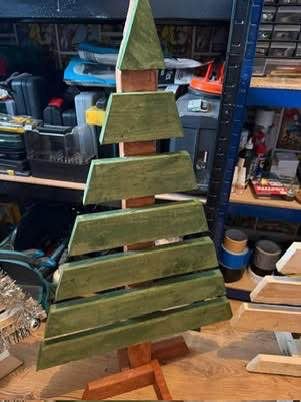 🎅 Garden wood Xmas trees 🌲 