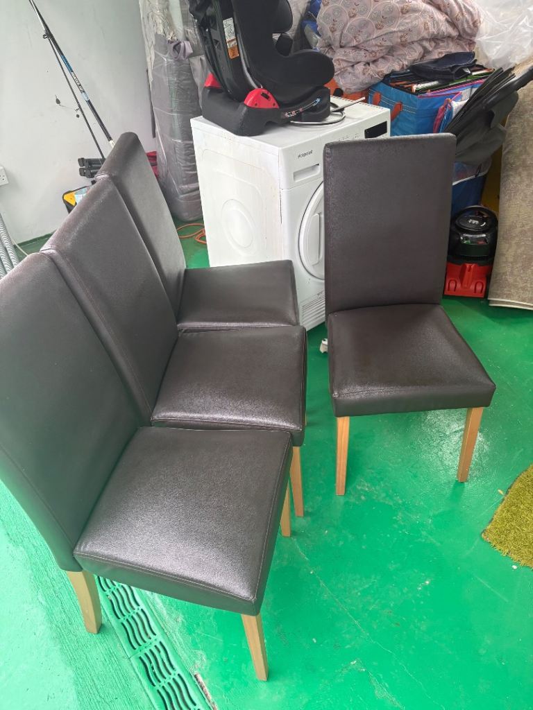 4 dining chairs like new perfect. Can deliver
