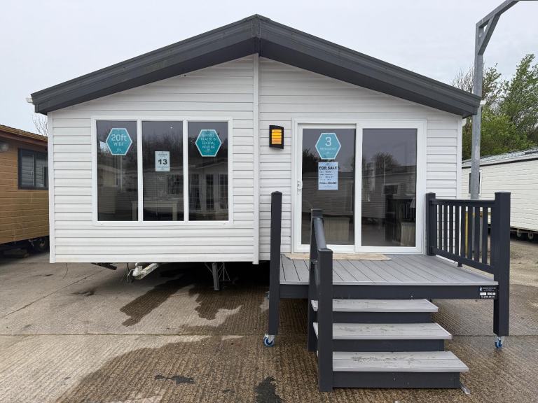 3 Bed Twin Lodge - DG, CH, Ensuite Shower, French Doors - Offsite / Own Land 