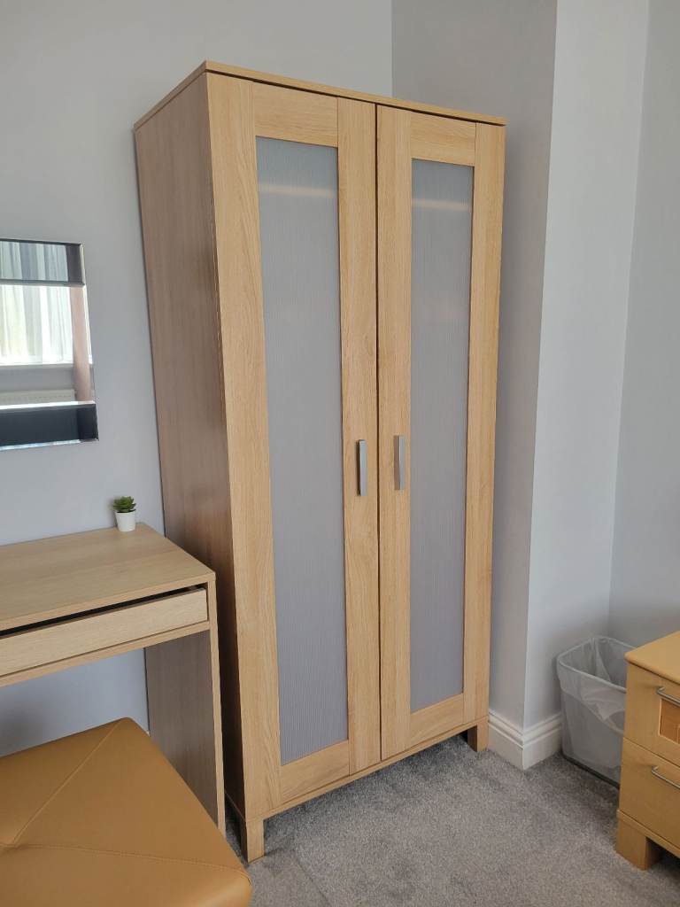 ikea wardrobe and chest set