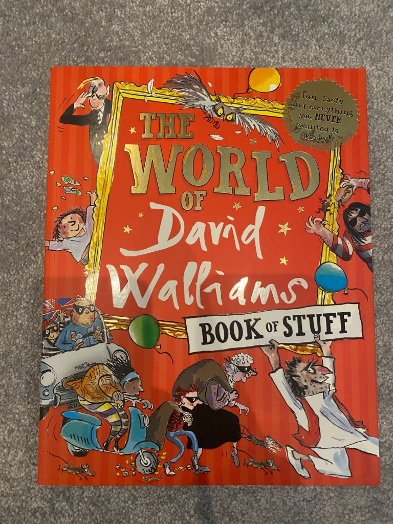 The World of David Walliams Book of Stuff: Fun, facts & everything you NEVER wanted to know. As New.