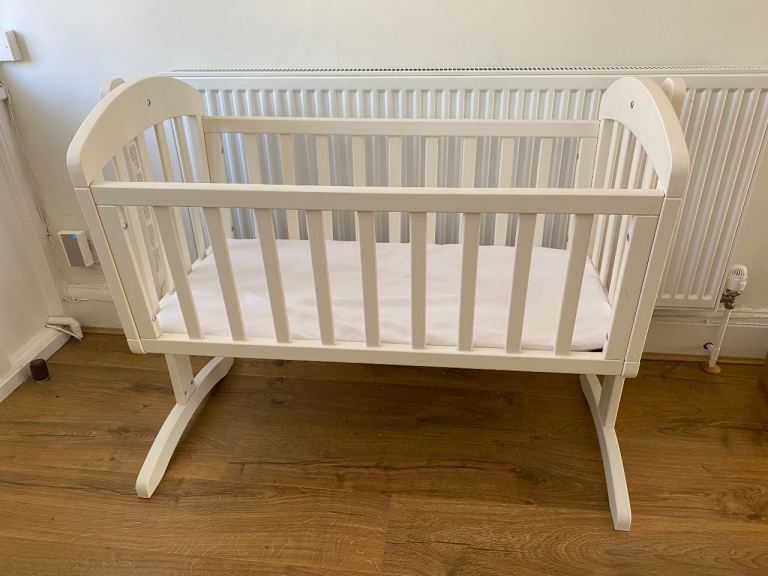 Mamas and Papas white crib / small cot - great condition 