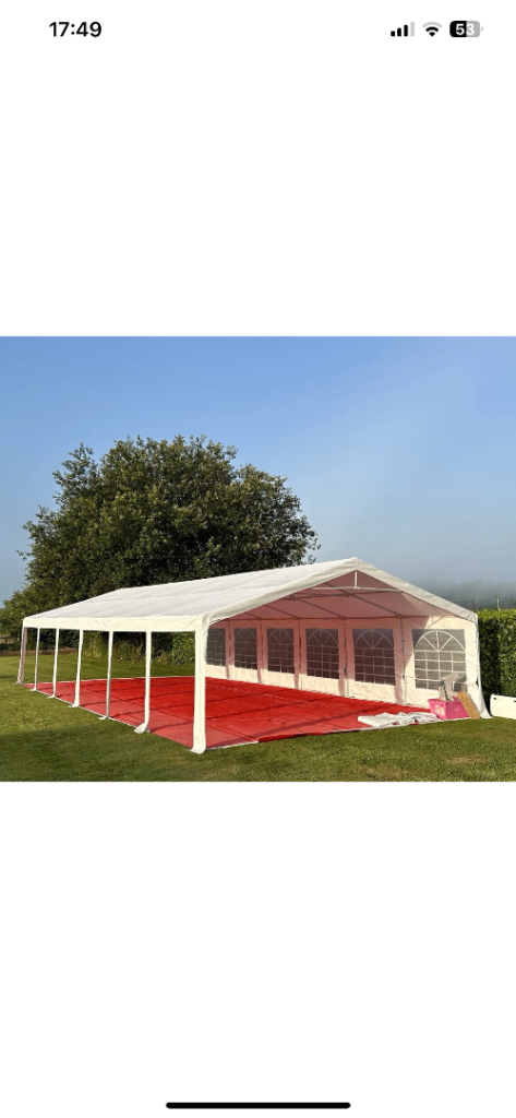 6x12mMarquee500gsmPVC Heavy Duty Waterproof Carpet Ideal for weddings parties exhibitions storage 