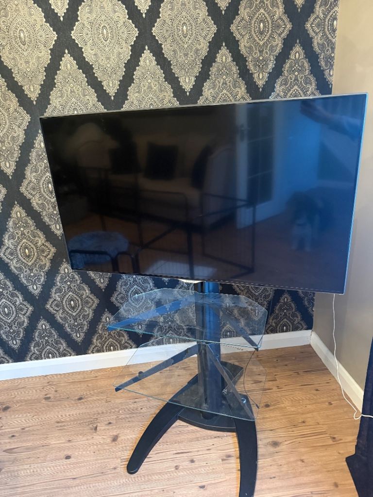 TV Mount & Glass Stand – Good Condition