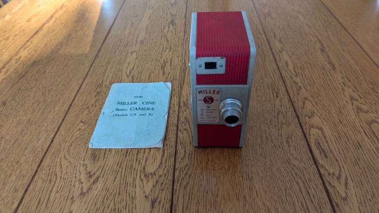 Vintage Miller Cine Movie Camera 8 mm Model S