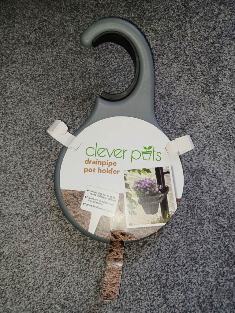 Drainpipe plant pot holder NEW