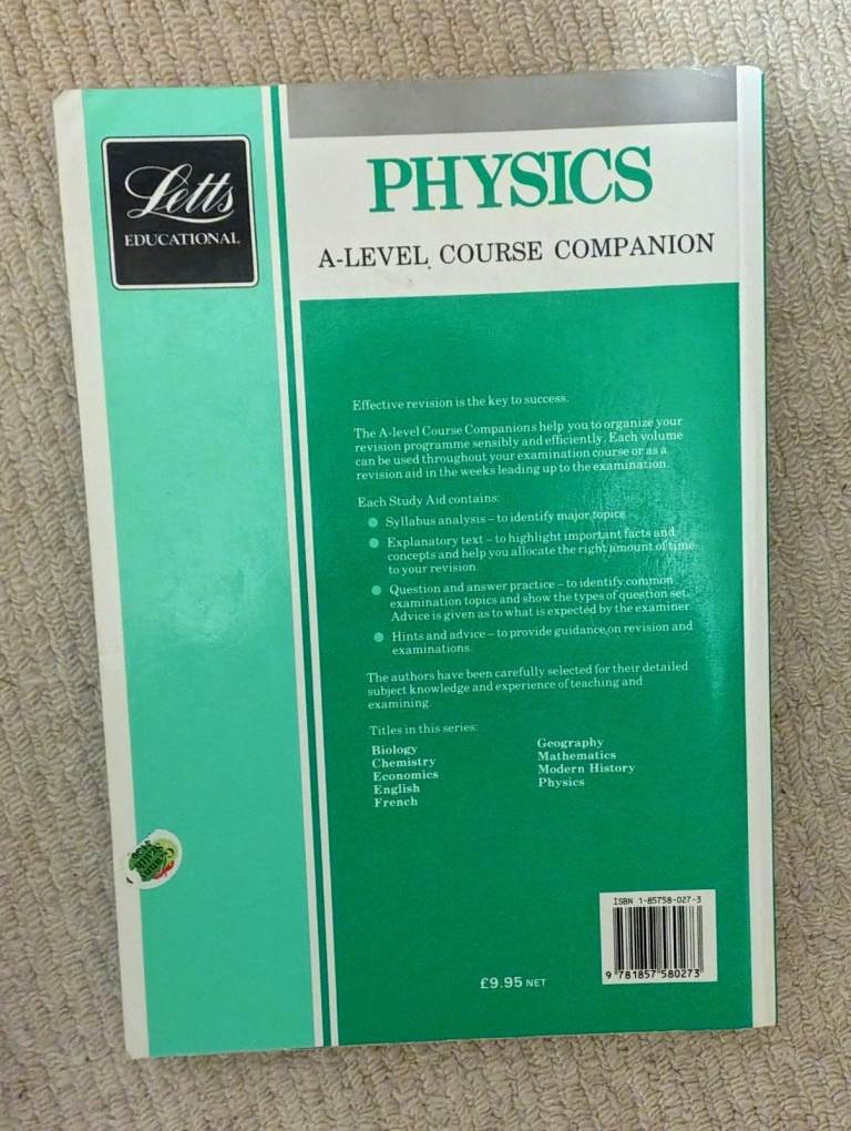 Letts Educational - Physics A Level Course Companion