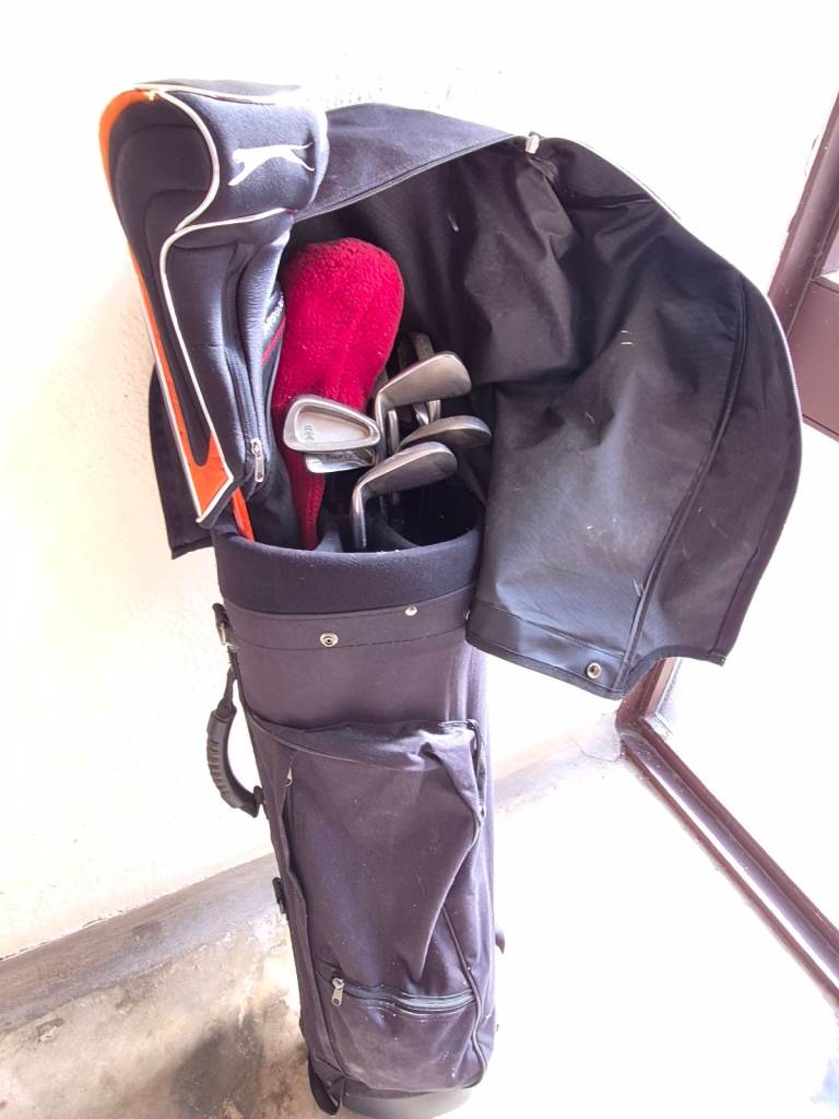Golf Bag and Trolley.  