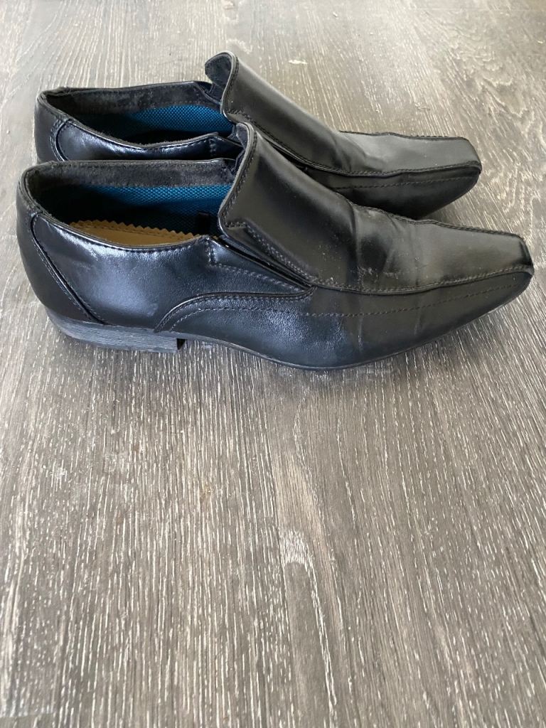 Cedarwood State (Primark) Men's Black Slip-on Formal Shoes- UK Size 8 (EU 42)