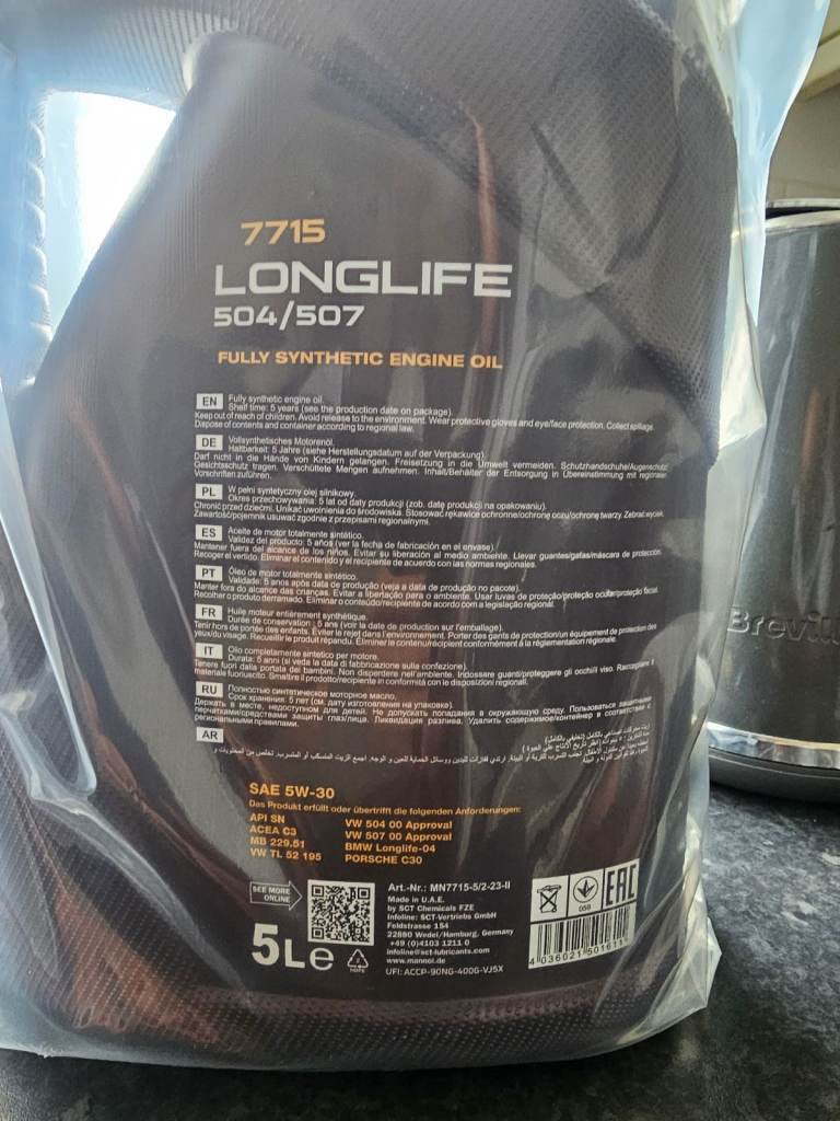 Mannol 5w30 engine oil