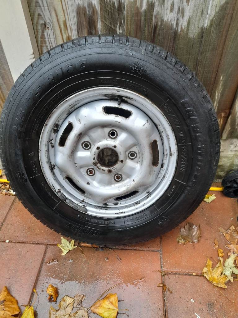 Ford transit wheel with snow tyre