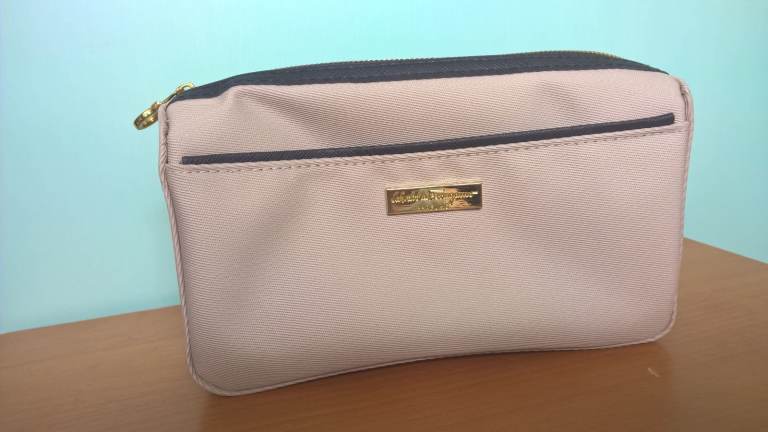 New Salvatore Ferragamo Make Up Toiletry Cosmetics Bag,