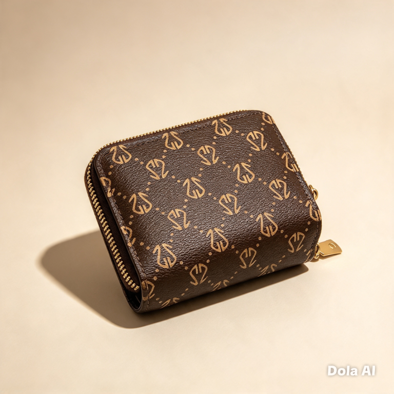 A LUXURIOUS LEATHER ZIPPERED CARD HOLDER WALLET FOR WOMEN AND HAS A COIN PURSE