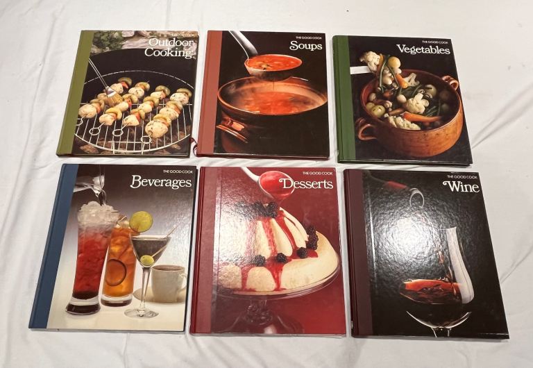 Six Recipe Books 'The Good Cook / Techniques and Recipes 1970s & 80s