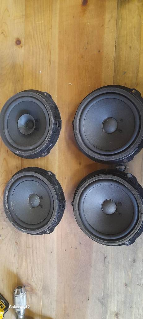set of speakers for front and rear